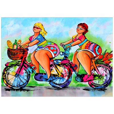 

UpperX Diamond Painting Embroidery5D Diamond Rhinestone Pasted Embroidery Painting Cross Stitch Home DecorThree Fat Women