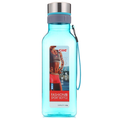 

Jingdong Supermarket] Xi Le plastic cup 1.5L space cup portable sports outdoor hand cup green -1625