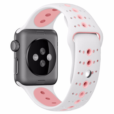 

Soft Silicone Replacement Sport Band For Apple Watch Series 123 42mm 38mm Wrist Bracelet Strap for iWatch Sportsbands
