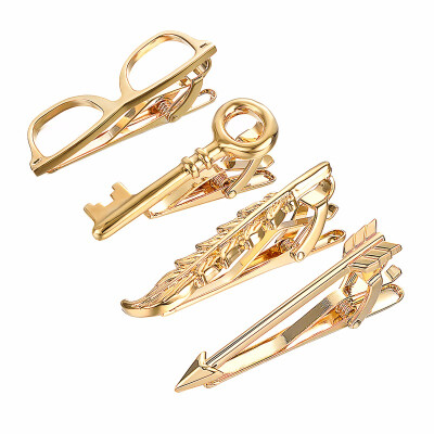

Yoursfs Chain Tie Pin 18K Gold Plated Tie Clip Men Single Loop Tie Pins Clips