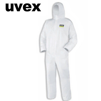 

UVEX 9844910 protective clothing dustproof anti-static breathable one-piece hood paint spray paint overalls  code