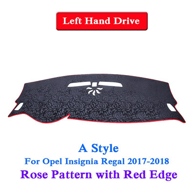

Car Styling Dashboard Protective Mat Shade Cushion Pad Rose Pattern Carpet For Opel Insignia Regal2009-2018LHD&RHD Anti-Slip Mat