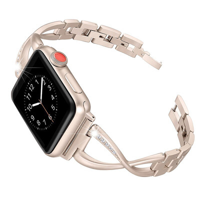 

Stainless Steel Band Compatible Apple Watch Band 38mm 42mm Women Iwatch Series 3 Series 2 1 Accessories Metal Wristband X-Link Sp