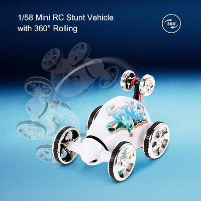 

360 Degree Mini RC Stunt Car Rolling Rotating Wheel Car Toy - 6 Types Randomly Delivered