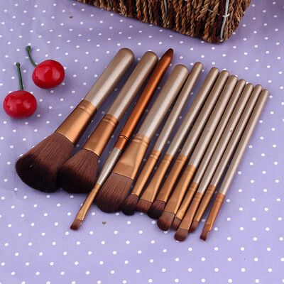 

12Pcs Makeup Brushes Set Pro Cosmetic Powder Foundation Eyeshadow Lip Brush Tool