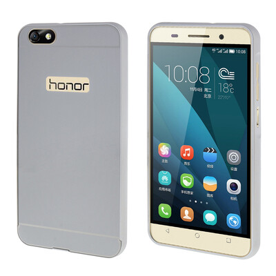 

MOONCASE Huawei 4X Случай 2 В 1 жесткий бампер вставить обложка чехол для Huawei Honor 4X Серебряный