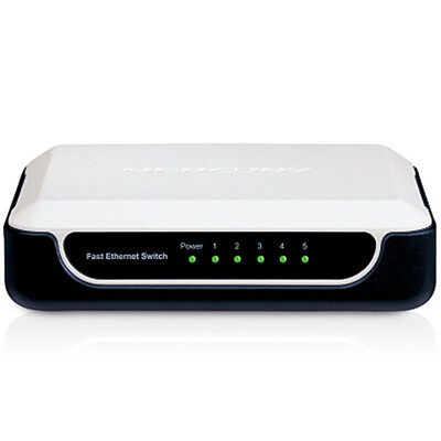 

Mercury MERCURY S105M 5-port Fast switch 4-port network cable network distributor home dormitory monitoring shunt