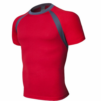 

2018 Summer Mens Short Sleeved 8 Color T-shirt Repair Sports Speed Dry Clothes Bicycle Riding Clothes SzieXS