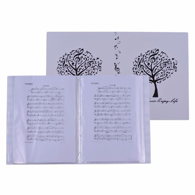 

Music Sheet Score File Paper Documents Storage Folder Holder Plastic A4 Size 40 Package Pockets