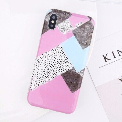 

Marble Phone Case For iPhone X 8 7 6 6S Plus Glossy Stone Silicone Soft Cover