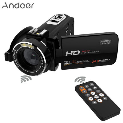 

Andoer HDV-Z20 Portable 1080P Full HD Digital Video Camera Max 24 Mega Pixels 16¡Á Digital Zoom Camcorder 30" Rotatable LCD Touch