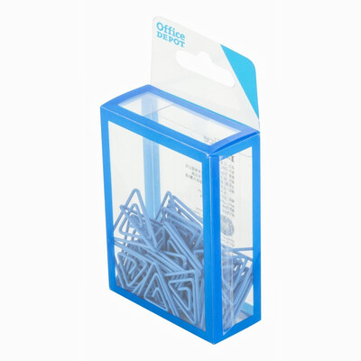 

Office Depot (OFFICEDEPOT) треугольная скрепка / клипы / файл клипа синий 50 22,6 * 20.6mm / картридж DBC114-B