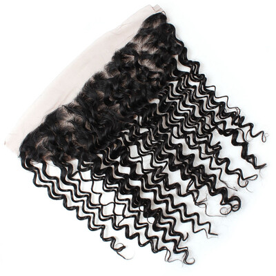 

Ishow Hair 7A Deep wave 134 Lace Frontal Closure Good Quality Brazilian Deep Curly Hair