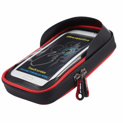 

WHEELUP Bicycle Phone Bag Cycling Bracket Frame Bike Front Pouch water resistant material multiple pockets Zipper TPU touch scre