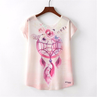 

Summer Novelty Women T Shirt Harajuku Kawaii Cute Style Nice Cat Print T-shirt