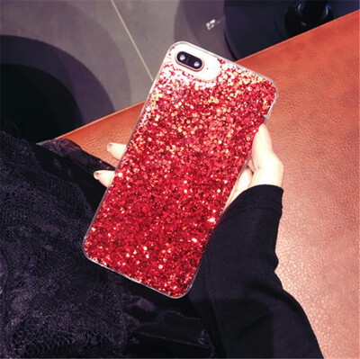 

Silicone Bling Powder Soft Case For iPhone 5 5S 7 6 Plus Shinning Glitter Phone Cover for iPhone 8 7 6 6s Plus Cases Shell