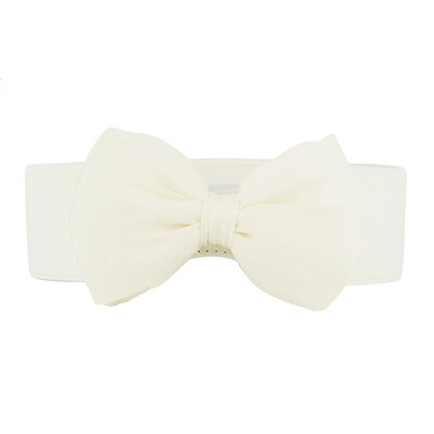 

MyMei Мода Женщин Девушки Bowknot Эластичный Бант Широкой Полосой Пряжкой Пояс Пояс