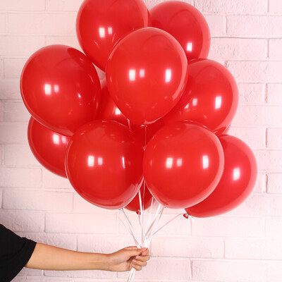 

Dream Bridge wedding room layout balloon Christmas decoration wedding supplies wedding decoration birthday party confession layout with round balloon red 100 Pack
