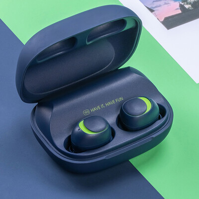 

Havit I93 true wireless Bluetooth headset tws binaural in-ear sports headset stereo mini ultra small driving earplugs 2200 mAh rechargeable phone blue