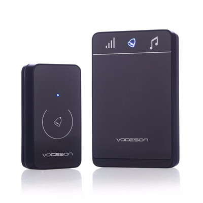 

VODESON Wireless Doorbell Battery Chime Electronic Remote Control Waterproof Touch Button Portable Door Bell System 1 Touch Sensor
