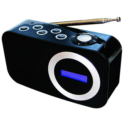 

High sensitivity Retro FM radio portable radio DAB digital mobile bluetooth audio LCD display 35 MM input speaker 875-108MHZ