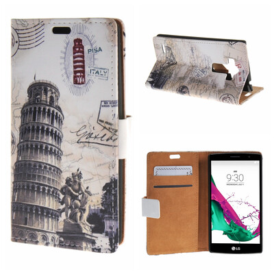 

MOONCASE LG G4 Beat G4S ЧЕХОЛ ДЛЯ Flip Wallet Card Slot Stand Leather Folio Pouch /a19