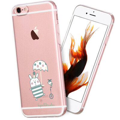 

KOOLIFE Apple iPhone 6 / 6s плюс мобильная оболочка оболочки 6s плюс мультяшная оболочка / окрашенная силиконовая мягкая оболочка / раковина Shell Shatterproof 5.5 дюймов - мастер кролика