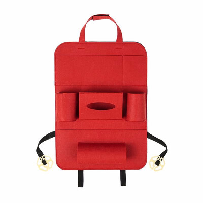 

Auto Car Backseat Organizer Car-Styling Holder Felt Covers Versatile Multi-Pocket Seat Wool Felt Storage Container Hanging Box