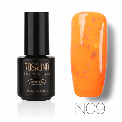 

ROSALIND Gel 1S 7ml N01-24 Cheese Series Nail Gel Polish UV LED Glitter Manicure Nail Art Semi Permanent Soak Off gel lacquer