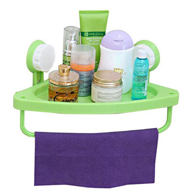 

UpperX Suction Cup Bathroom Shelf Shampoo Holder Cosmetics Organizer Two Suckers Practical Storage Rack Bathroom Kitchen Tools