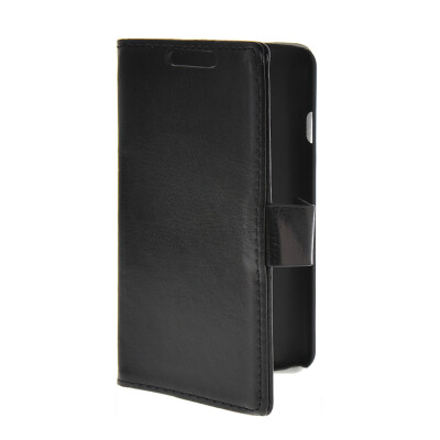 

MOONCASE Slim Leather Side Flip Wallet Card Slot Pouch Stand Shell Back ЧЕХОЛ ДЛЯ LG F70 Black