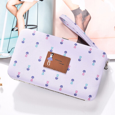 

Large capacity ladies wallets fashion small fresh buckle Long Wallet Handbag
