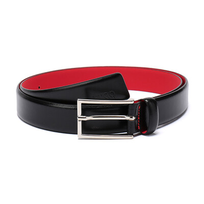 

HUGO BOSS Hugo Boss luxury goods 18 autumn&winter new mens black leather pin buckle belt belt 50311863 001 105cm