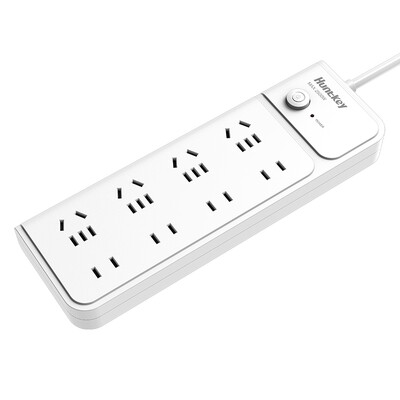 

Hangjia HUNTKEY new national standard socket patch panel strip socket wiring board tow board eight overall control SM803 length 18 m CCC certification