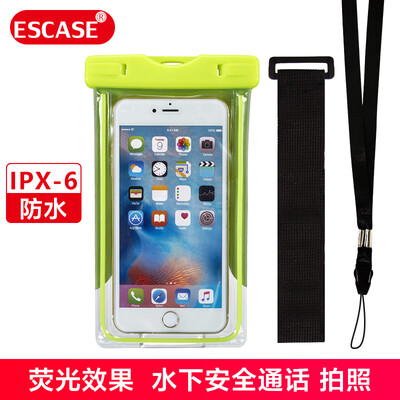 

ESCASE mobile phone waterproof bag diving set swimming touch screen waterproof bag photo fishing Apple iPhonex87PlusHuaweiSamsungMilletGlory 55-inch Navy Green