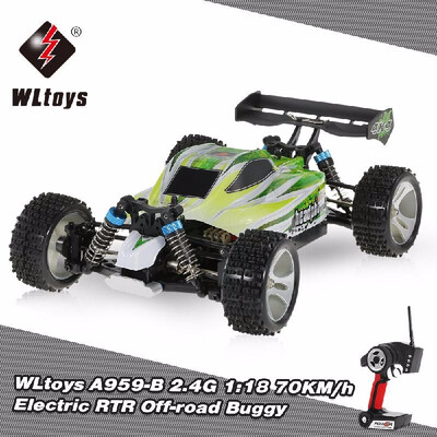 

WLtoys A959-A 24G 118 Scale 4WD Electric RTR Off-road Buggy RC Car