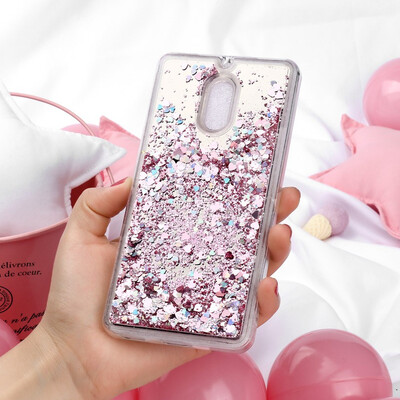 

Akabeila Cover for Nokia 6 TA-1000 55 inch Case Soft Mirror Dynamic Glitter Phone Protector Cover Shell