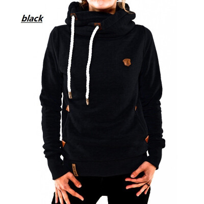 

Womens new fashion long-sleeved hooded sweater casual hoodie large size womens clothing