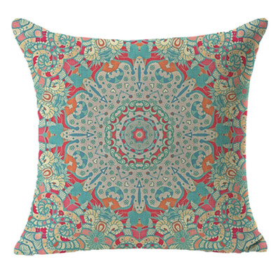 

Cntomlv hot sale Vintage Geometric Flower Cotton Linen Throw Pillow Case Cushion Cover Home