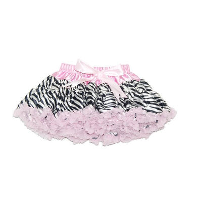 

Buenos Ninos Girls Satin Rosy Ruffle Damascus Pettiskirt Leopard Dance Dress