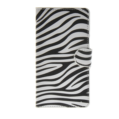 

MOONCASE Zebra style Leather Side Flip Wallet Card Slot Stand Pouch ЧЕХОЛ ДЛЯ Samsung Galaxy A7