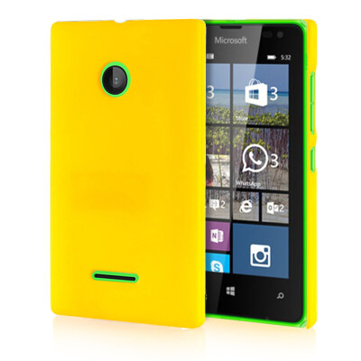 

MOONCASE Hard Rubberized Rubber Coating Devise Back ЧЕХОЛ ДЛЯ Nokia Lumia 532 Yellow