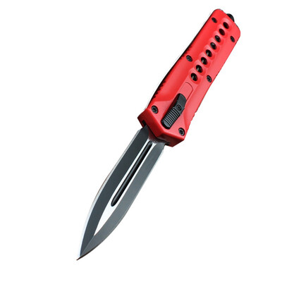 

Newest C07 Automatic Knife Tactical Aluminum Alloy 440c double action camping Knives self-defense rescue mens Hand tools 1pcs