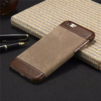 

Retro Style Cloth Skin Leather PC Phone Cases for iphone 5 5s SE 6 6s 7 8 X Plus Back Cover Case