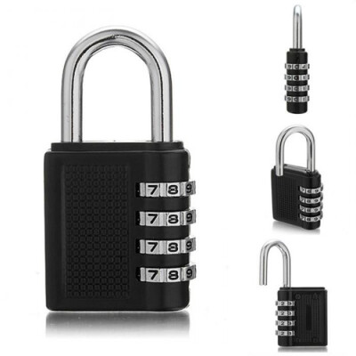 

2 Pack 4 Digit Combination Padlock with 10000 Combinations Lock Number for Indoor&Outdoor Employee Locker Suitcase Luggage Met