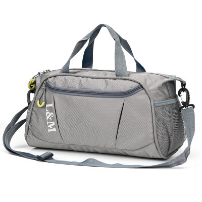 

Chuanuo fitness bag wet&dry separation bag sports yoga bag multi-function shoulder bag bucket bag swimming storage bag 3501 gray