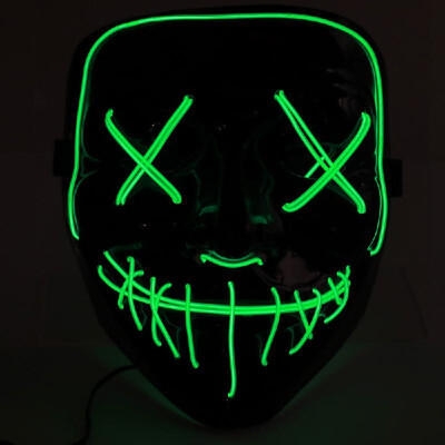 

Party LED Cold Light Flash Grimace Fluorescent Mask Festival Performance Party Glowing Masks Decoration