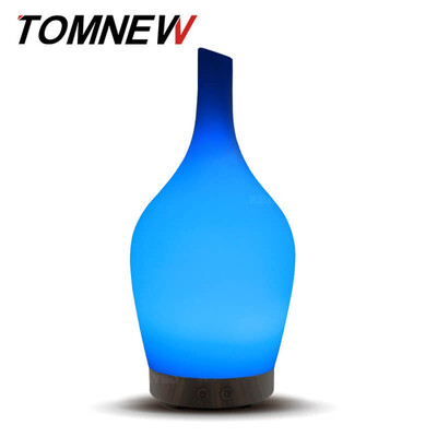 

TOMNEW 100ml Aromatherapy Ultrasonic Essential Oil Diffuser Glass Aroma Diffuser for Essential Oils Cool Mist Humidifier Home