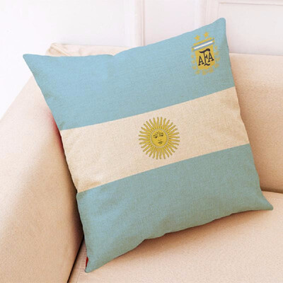 

The 2018 World Soccer Cup Home Decor National Flag Cushion Cover Linen Sofa Design Throw Pillow Case