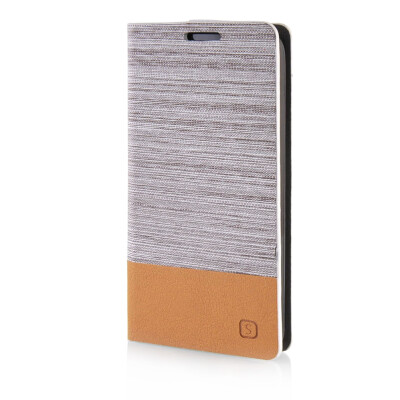 

MOONCASE Canvas Design Leather Side Flip Wallet Pouch Stand Shell Back ЧЕХОЛ ДЛЯ LG G2 Mini Light Brown